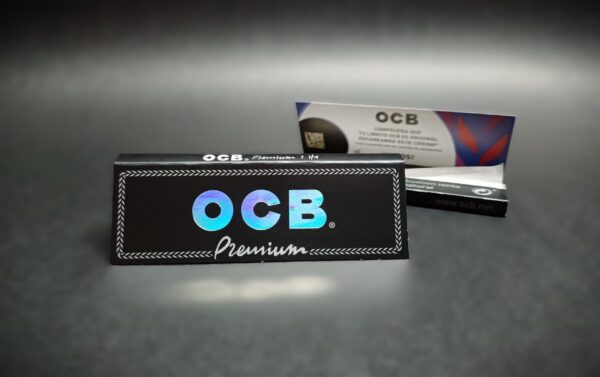PAPELES OCB PREMIUM 1/4" COLOR NEGRO